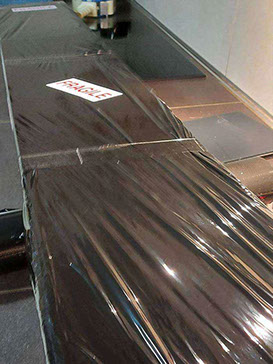 Boîte solide pour le transport de la toise en bois, pour une protection optimale pendant le transport et vos déménagements.